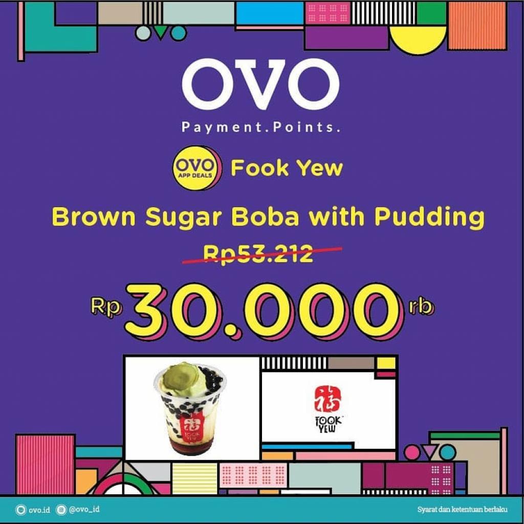 OVO Deals - BROWN SUGAR BOBA WITH PUDDING Rp30.000
